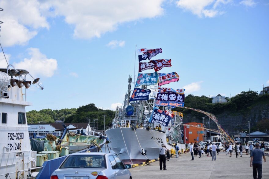 福島のサンマ船団がサンマ漁に出船！